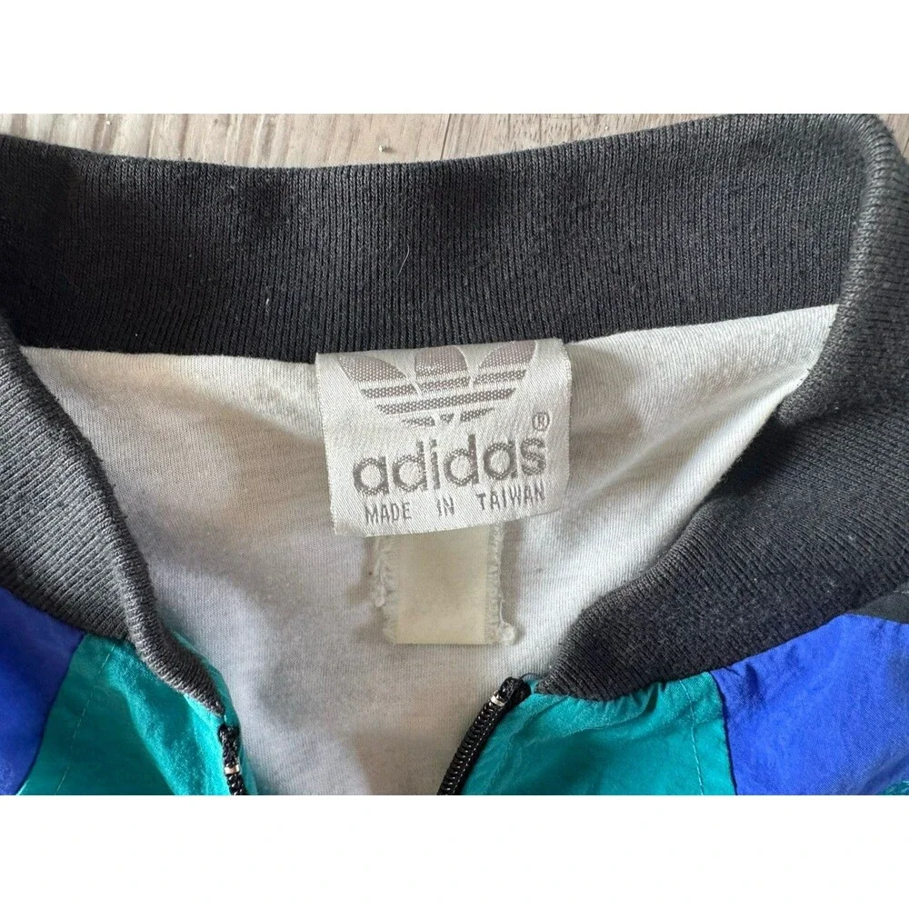 Adidas Training Jacket Sport Casual True Vintage‎ 80’s 90’s Blade Collar XL